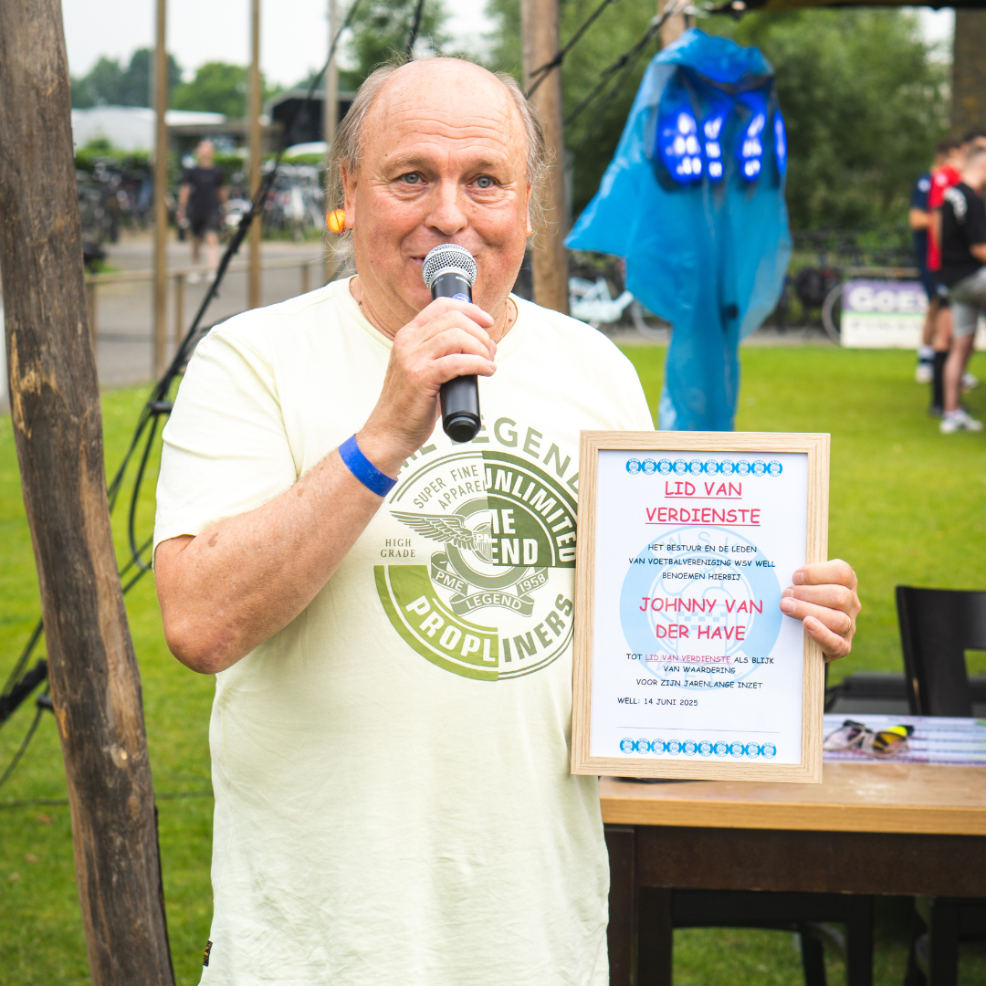 Johnny van der Have benoemd tot Lid van Verdienste